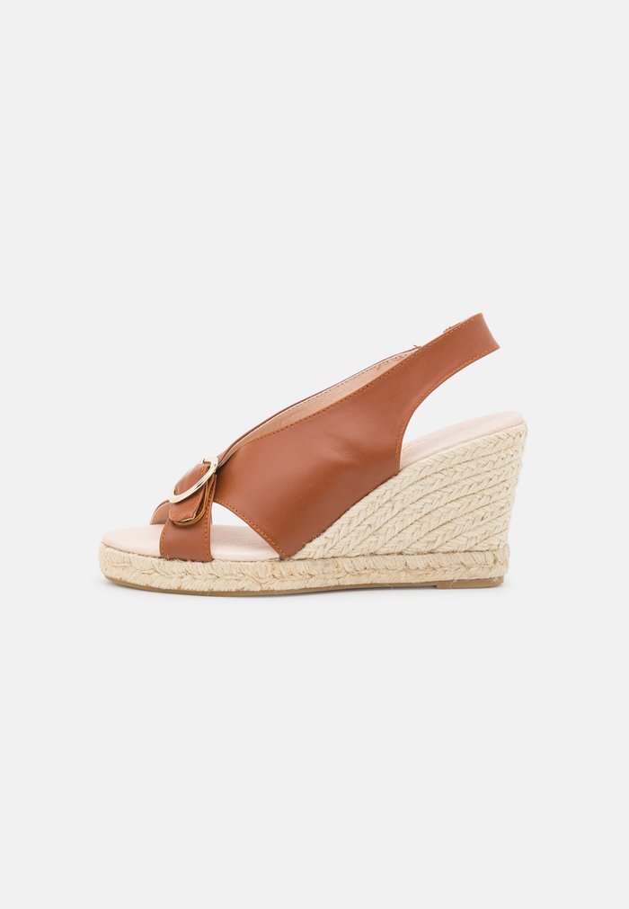 Sandales Anna Field LEATHER Wedge platform Beige Femme | YMK-6567367